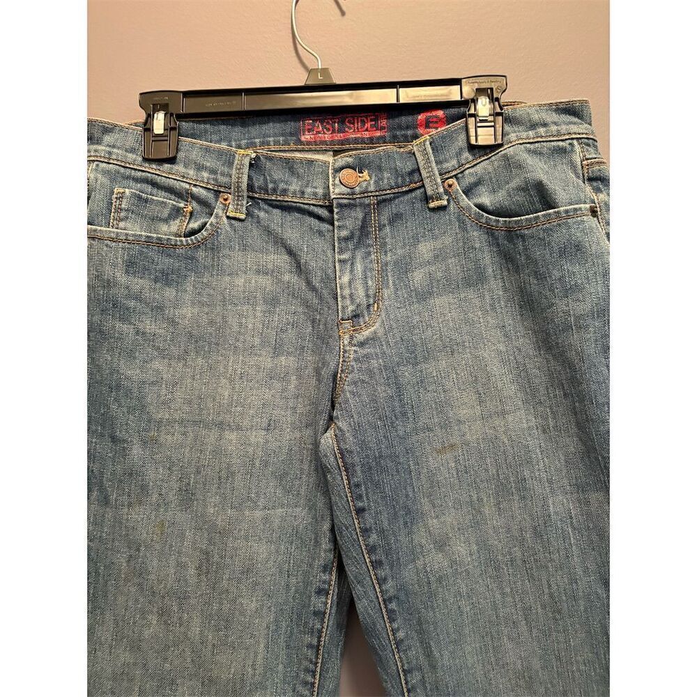 New York & Company Women's Flared Denim Jeans Size 10 Blue - Picture 2 of 8